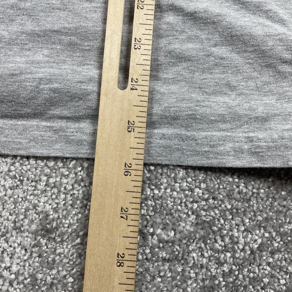 North Face T Shirt Mens Small Spell Out Long Sleeve Outdoors Hiking Gray - Picture 6 of 8